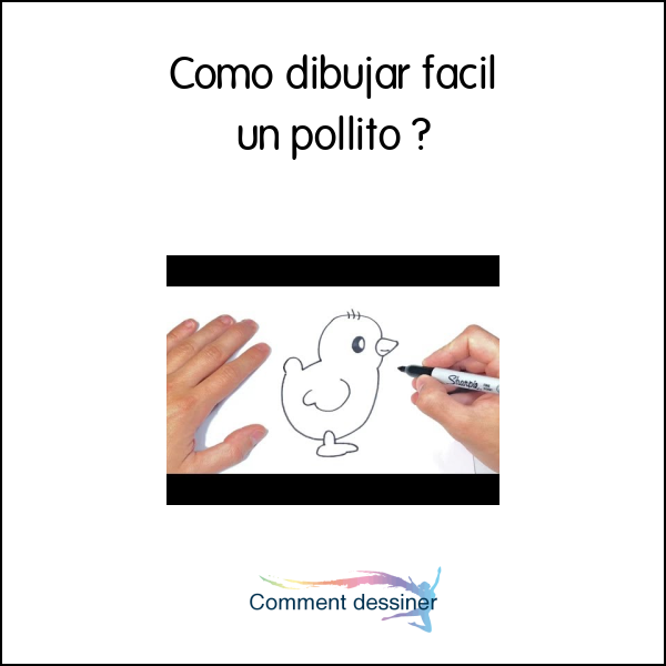 Como dibujar facil un pollito